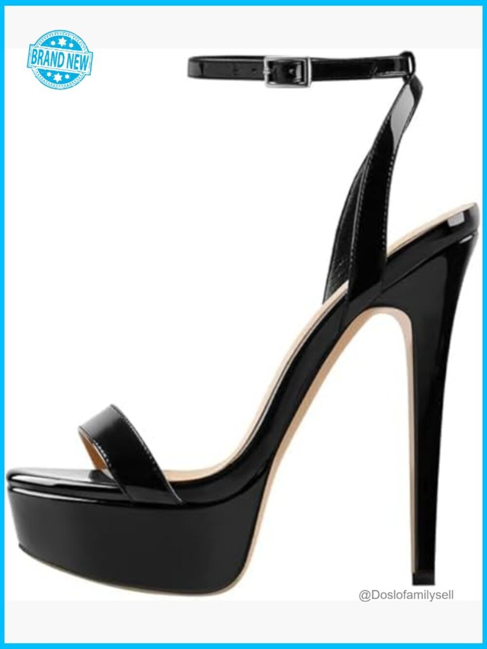 Platform Stiletto High Heels Open Toe Ankle Strap Sexy Wedding Party Dress